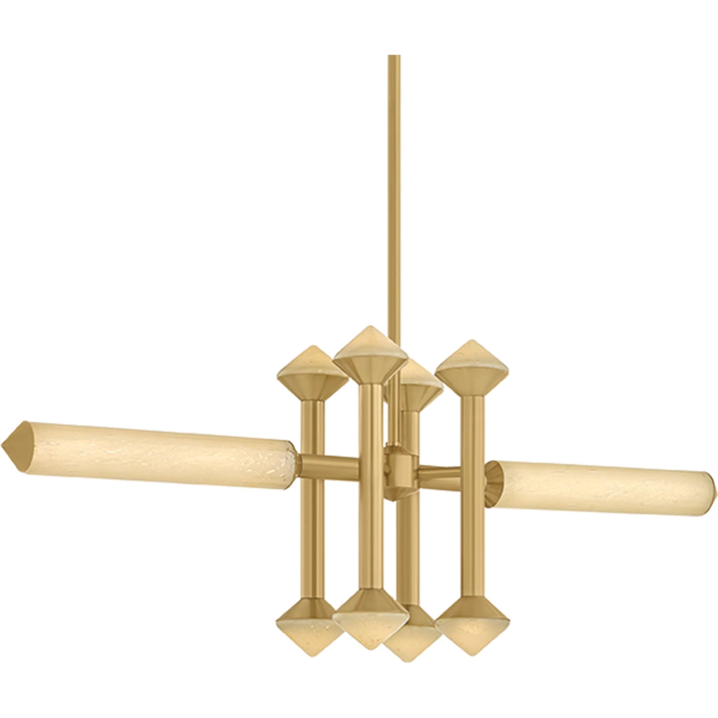 000 SI-2544321 | Primary Silo | Hydra Linear by Corbett in vintage brass. Made from glass in a unique style.