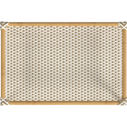 Tobias Outdoor Rattan 3-Tier Bar Cart by Butler Specialty Company. Made from polyethylene rattan weave, metal in a coastal style.