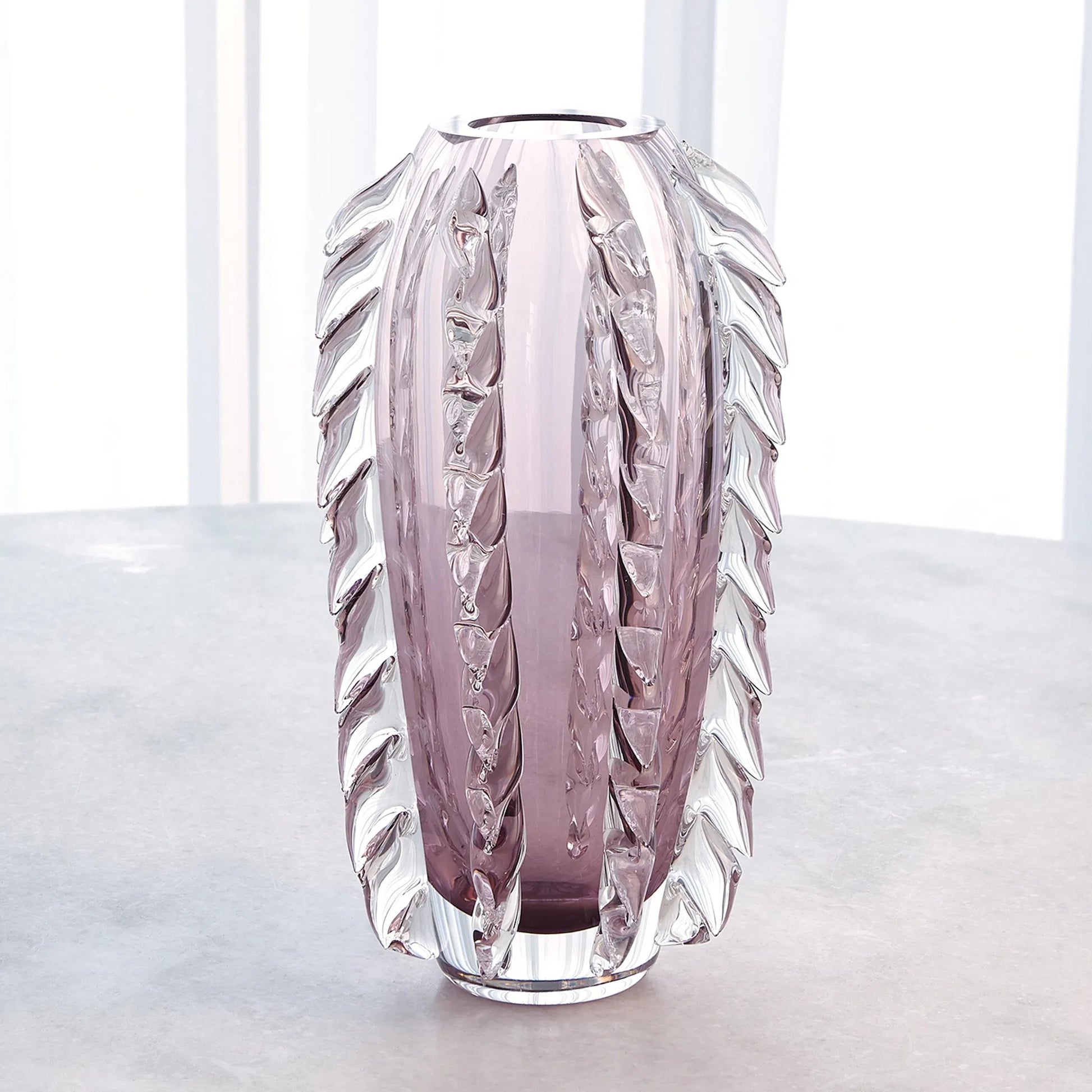 Fringe Vase by Global Views. Made from art glass in a unique style.