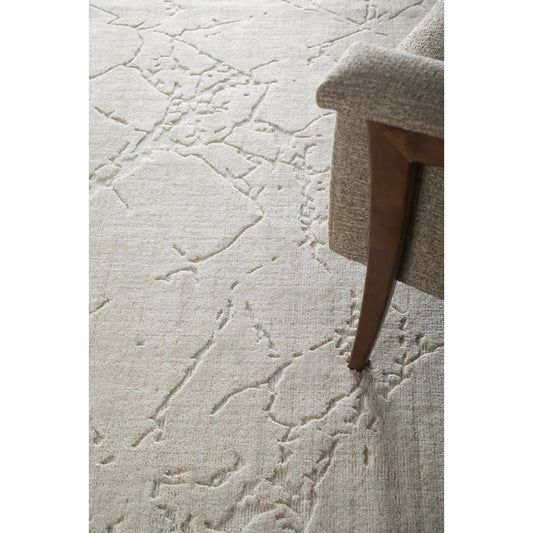Aldrich Solid Rug - T33T8019 by Feizy in tan, ivory. Made from polyester, wool, viscose in a unique style.