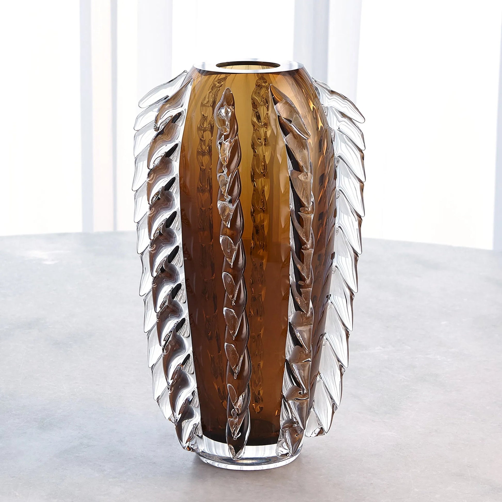 Fringe Vase by Global Views. Made from art glass in a unique style.
