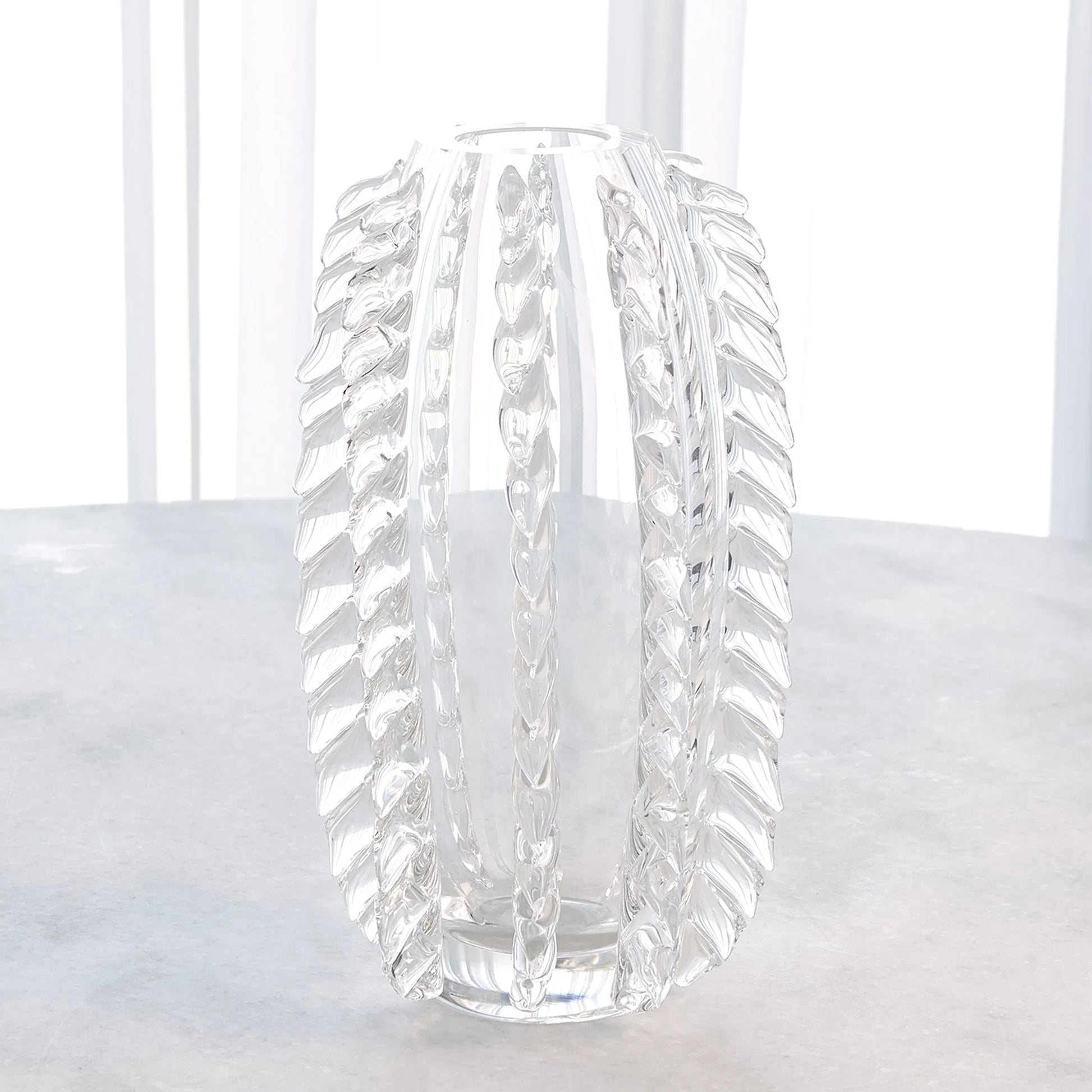 Fringe Vase by Global Views. Made from art glass in a unique style.