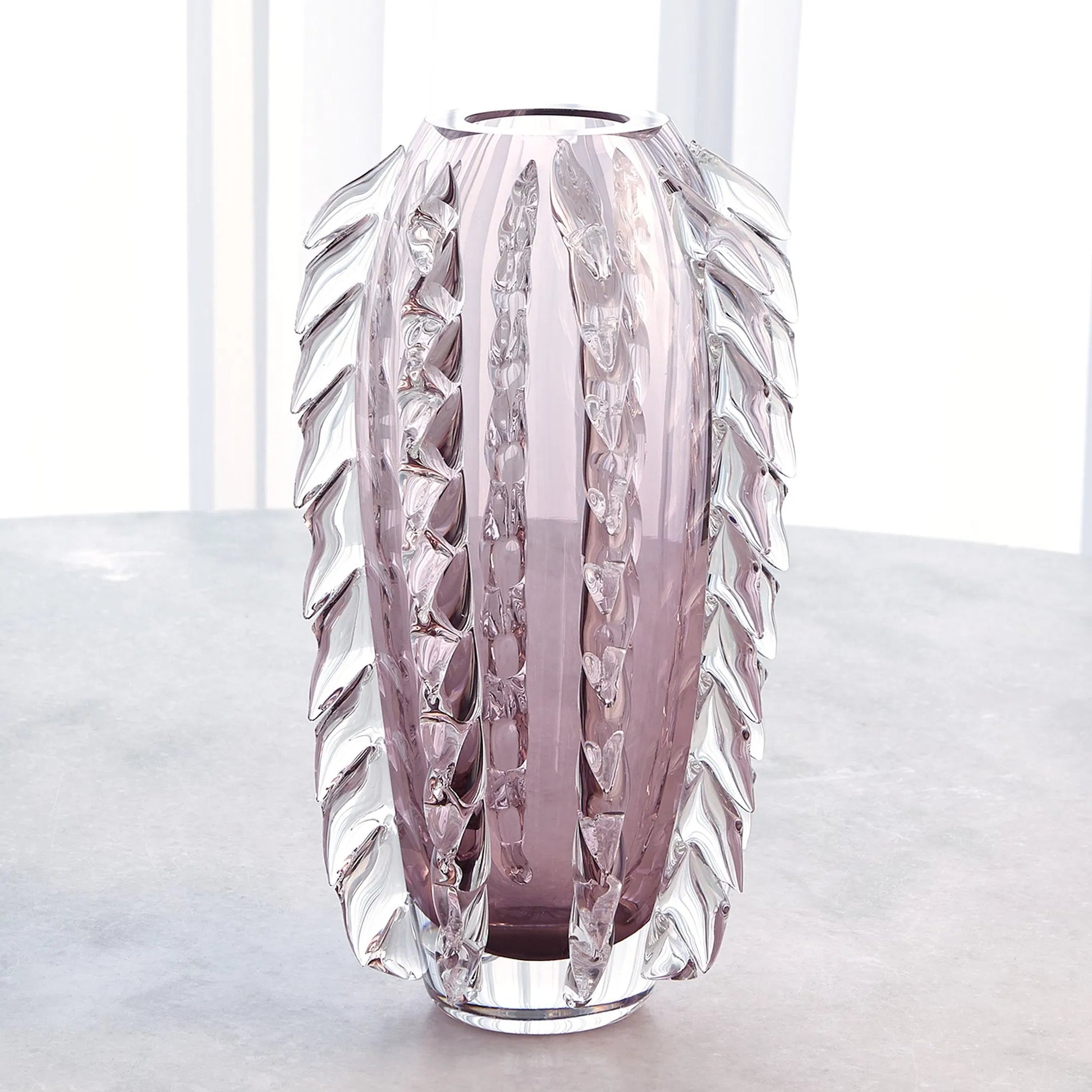 Fringe Vase by Global Views. Made from art glass in a unique style.