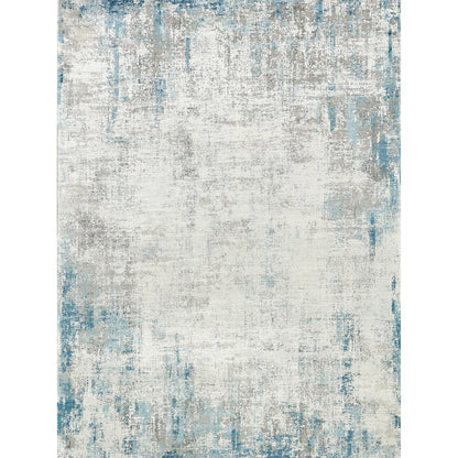 Mercuri 5664 Rug by Exquisite Rugs in silver, blue. Made from acrylic, viscose in a unique style.
