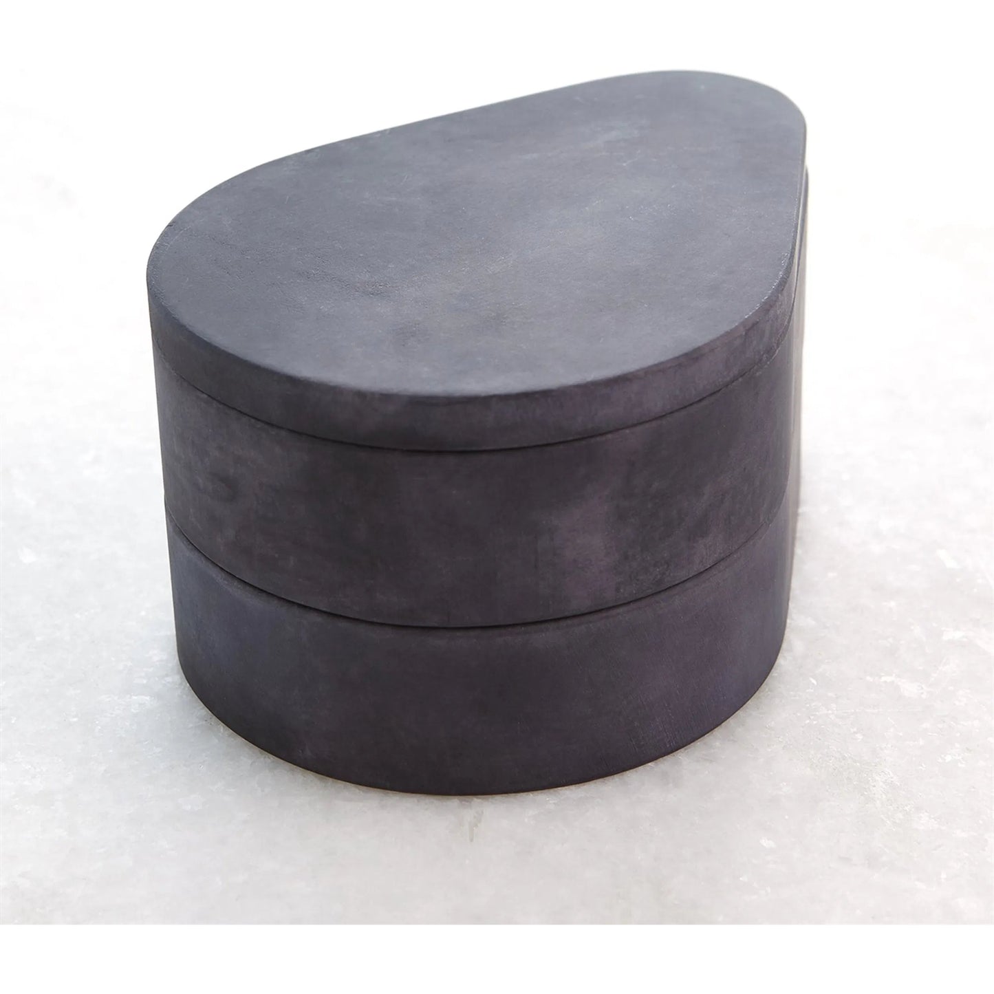 002 SI-2323034 | Additional Silo | Alabaster Teardrop Double Box by Global Views. Made from unique in a modern style.