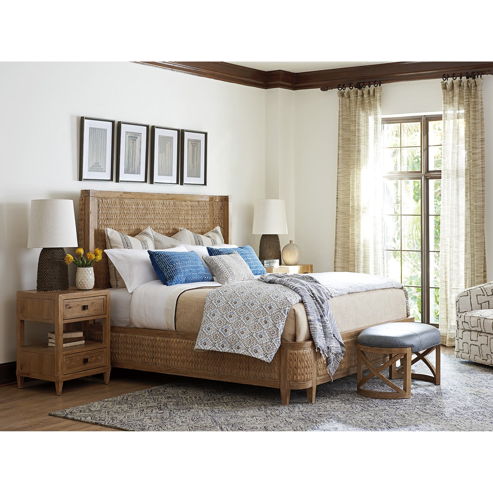 Ivory Coast Woven Bed by Tommy Bahama Home. Made from unique in a coastal style.