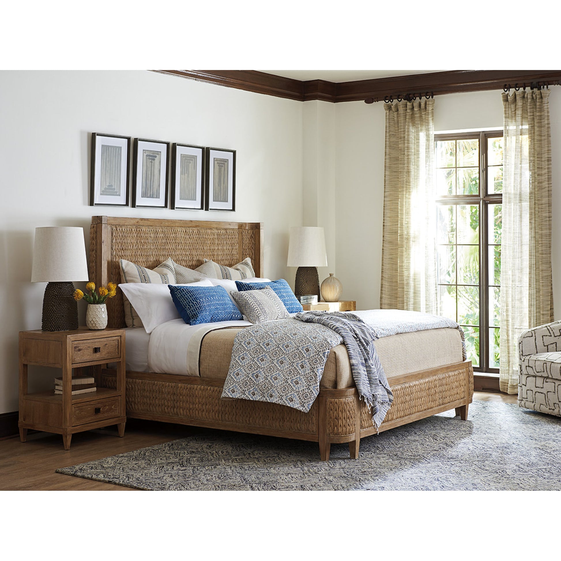 Ivory Coast Woven Bed by Tommy Bahama Home. Made from unique in a coastal style.