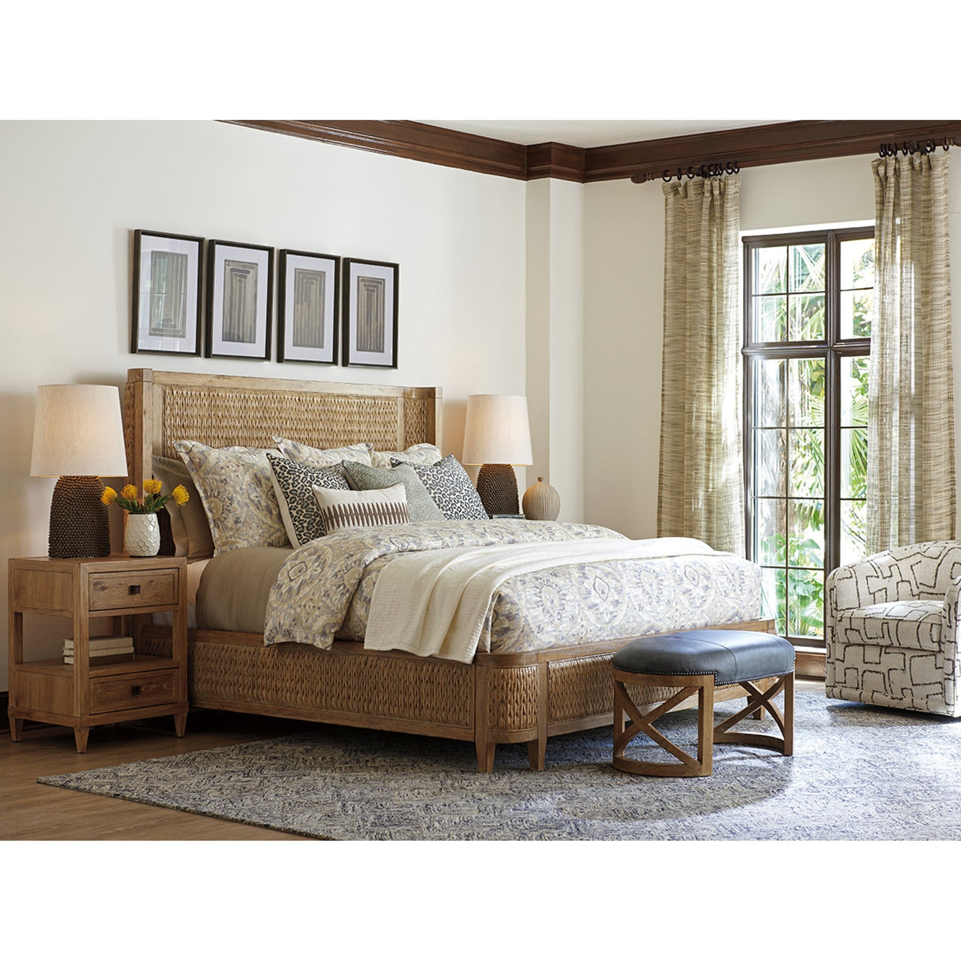 Ivory Coast Woven Bed by Tommy Bahama Home. Made from unique in a coastal style.