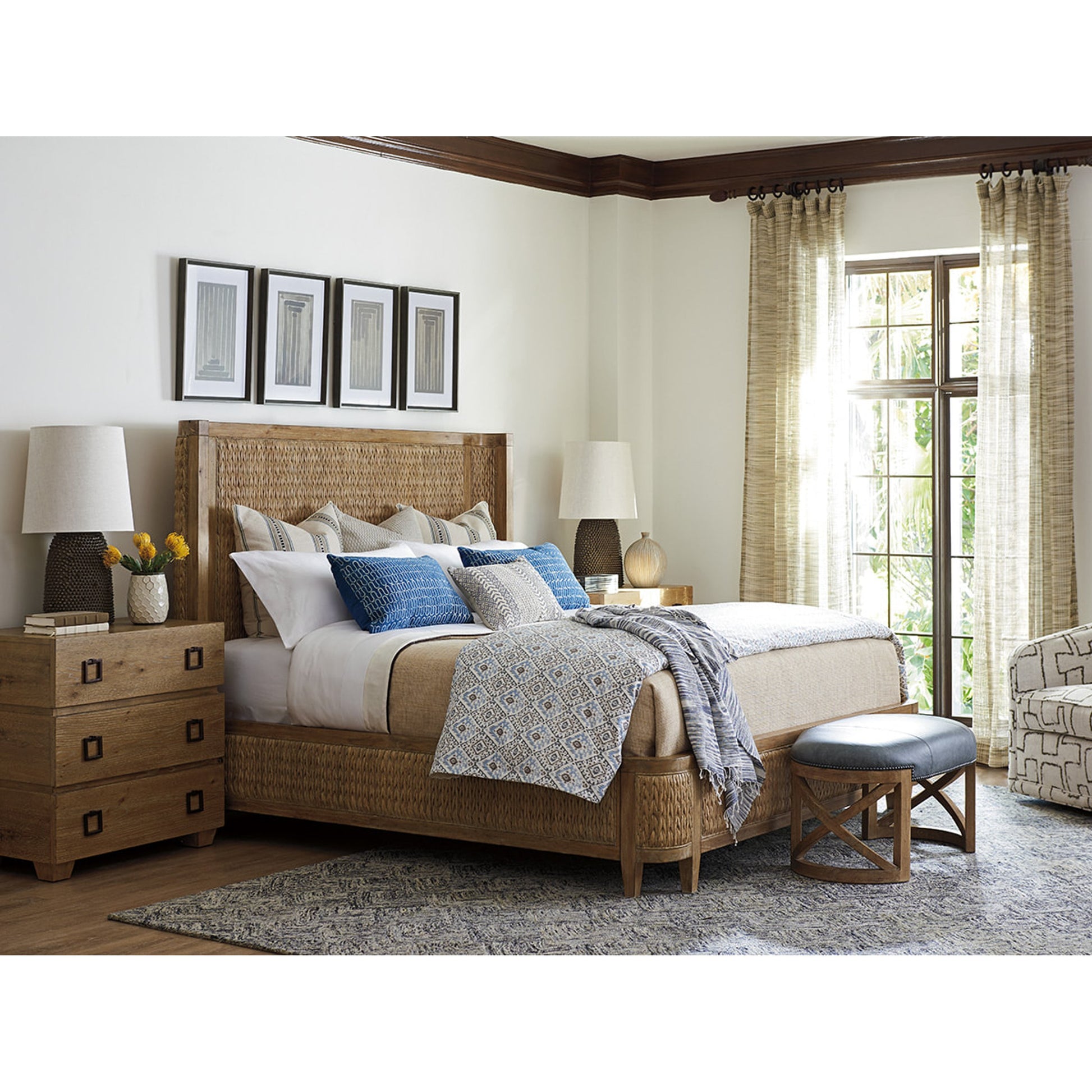 Ivory Coast Woven Bed by Tommy Bahama Home. Made from unique in a coastal style.