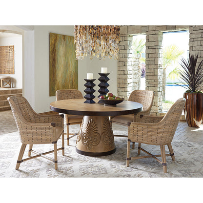 Keeling Woven Arm Chair by Tommy Bahama Home. Made from unique in a coastal style.