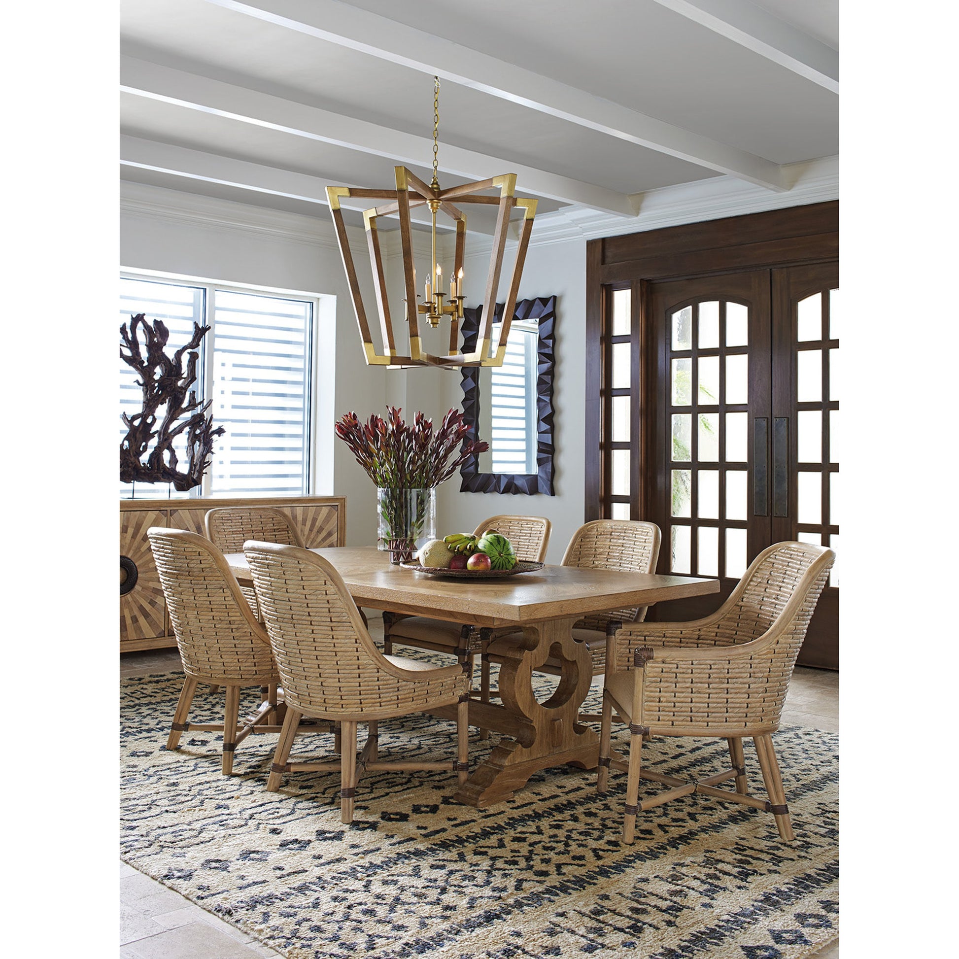 Keeling Woven Arm Chair by Tommy Bahama Home. Made from unique in a coastal style.