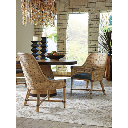 Keeling Woven Side Chair by Tommy Bahama Home. Made from unique in a coastal style.