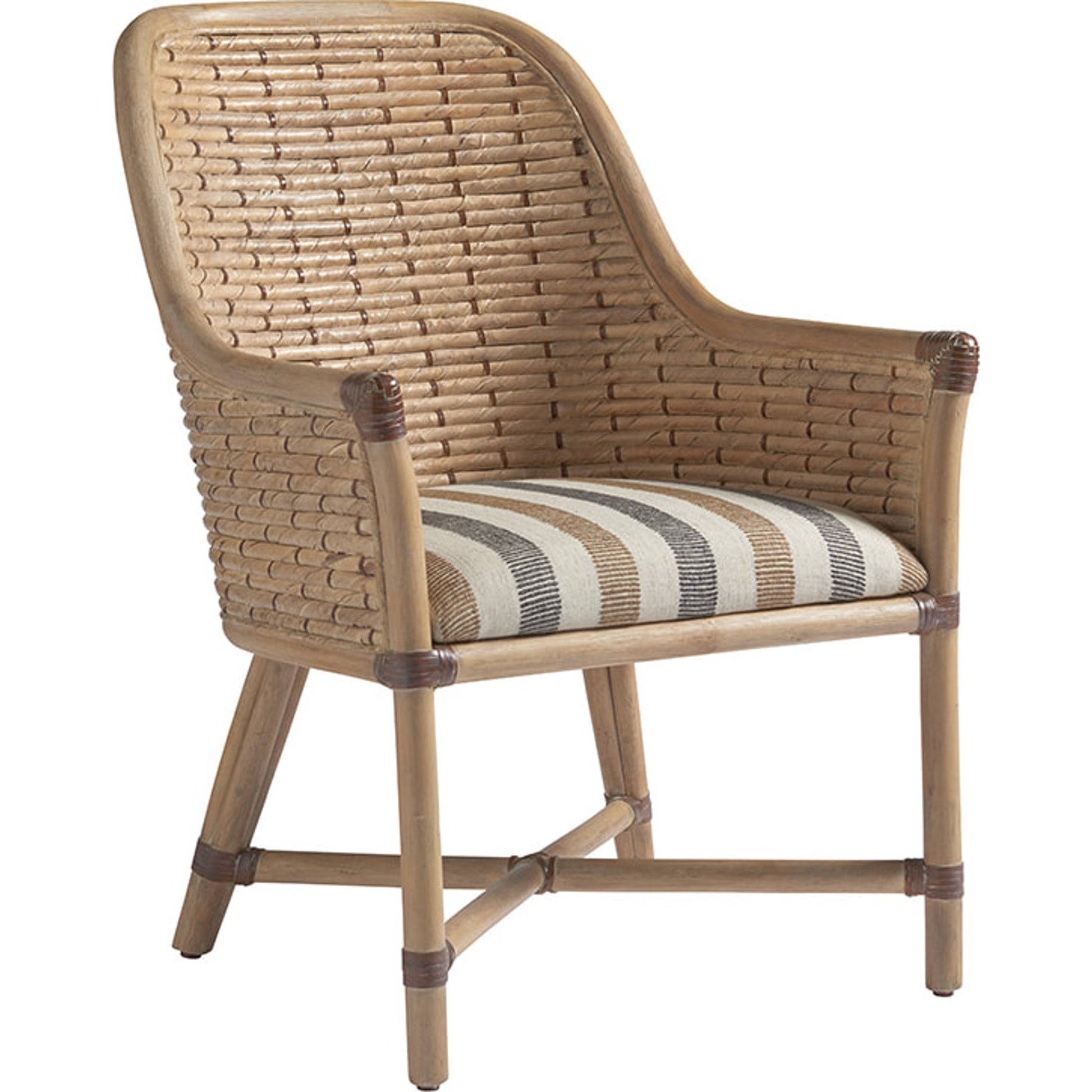 Keeling Woven Arm Chair by Tommy Bahama Home. Made from unique in a coastal style.