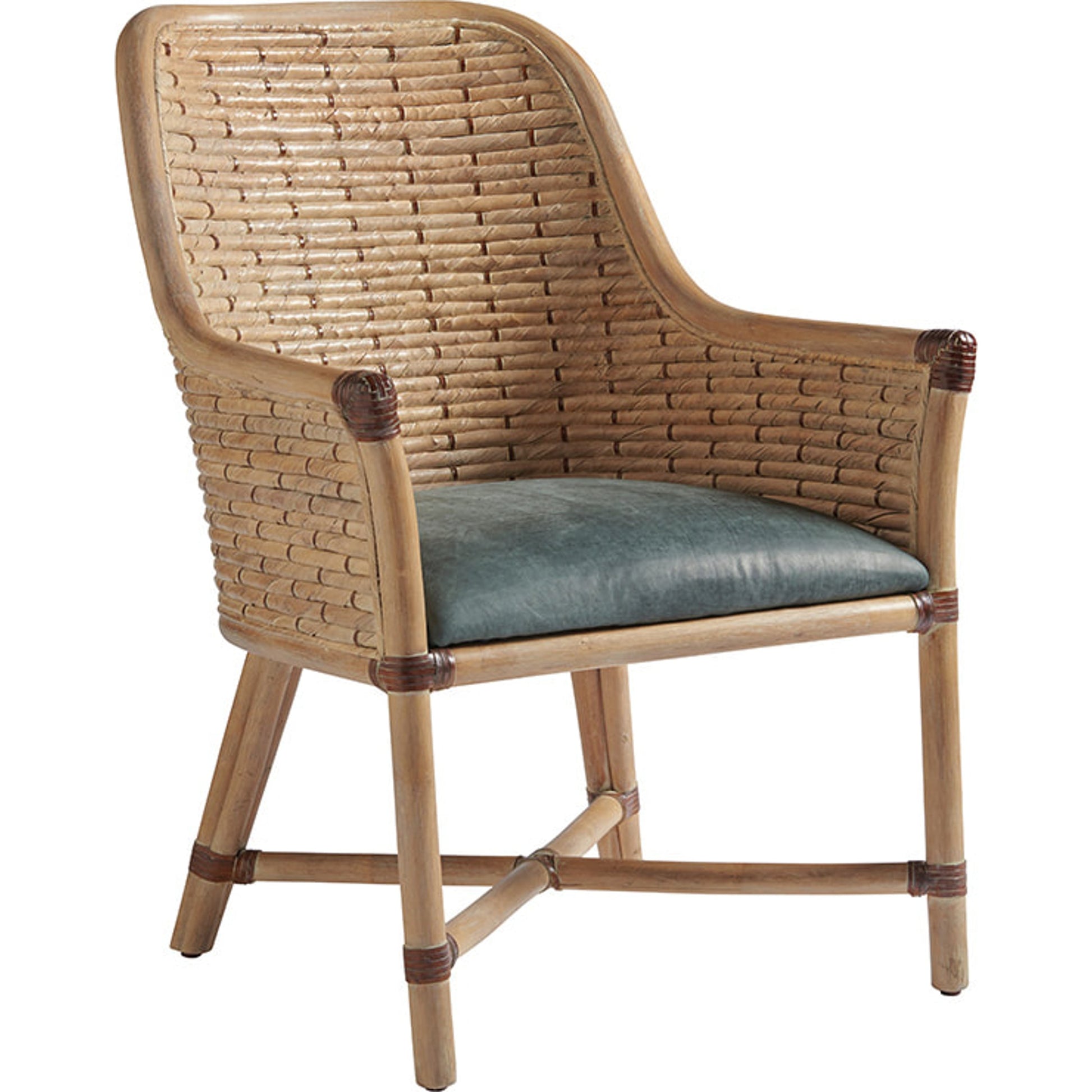 Keeling Woven Arm Chair by Tommy Bahama Home. Made from unique in a coastal style.