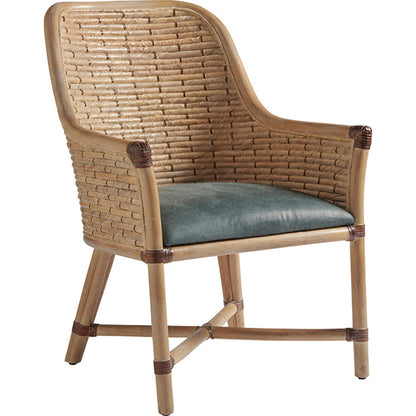 Keeling Woven Arm Chair by Tommy Bahama Home. Made from unique in a coastal style.