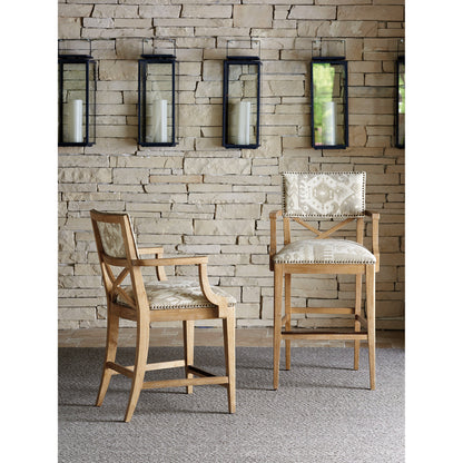 Sutherland Upholstered Counter Stool by Tommy Bahama Home. Made from unique in a coastal style.