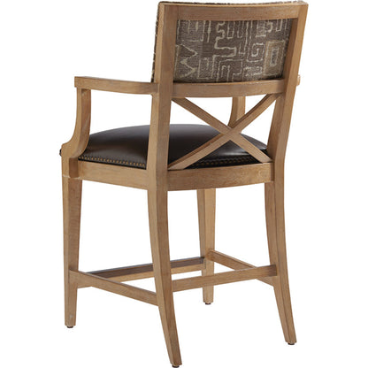 Sutherland Upholstered Counter Stool by Tommy Bahama Home. Made from unique in a coastal style.