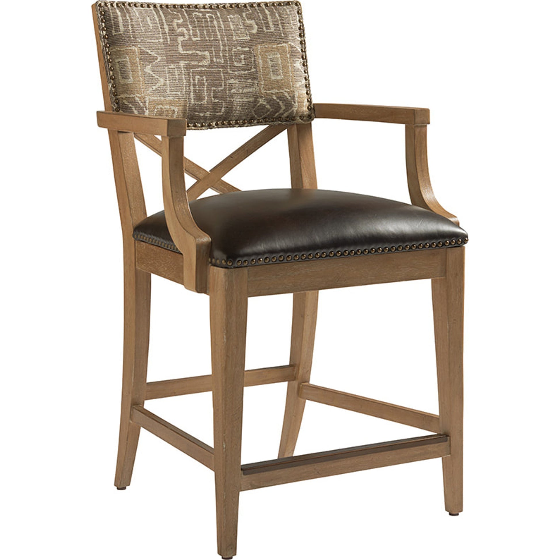 Sutherland Upholstered Counter Stool by Tommy Bahama Home. Made from unique in a coastal style.