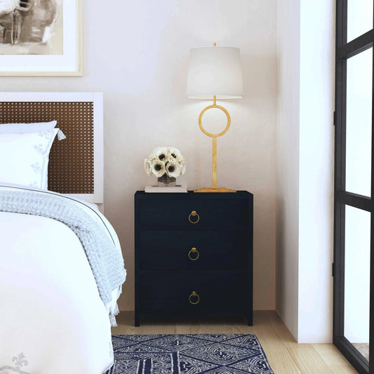 Lark 3 Drawer Nightstand by Butler Specialty Company. Made from acacia wood, mdf, acacia veneer in a modern style.