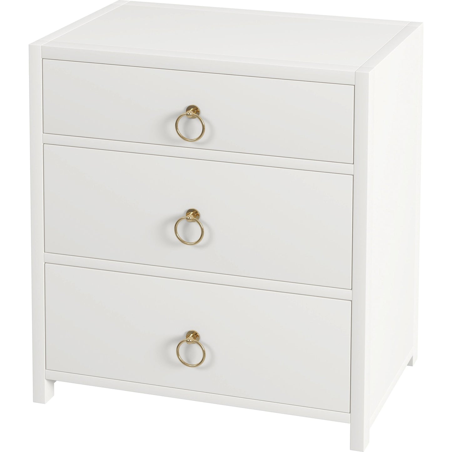 001 SI-2021973 | Primary Silo | Lark 3 Drawer Nightstand by Butler Specialty Company. Made from acacia wood, mdf, acacia veneer in a modern style.