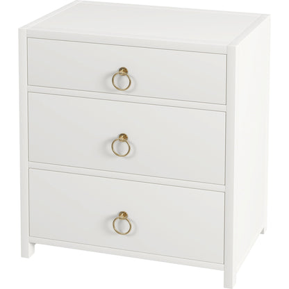 Lark 3 Drawer Nightstand by Butler Specialty Company. Made from acacia wood, mdf, acacia veneer in a modern style.