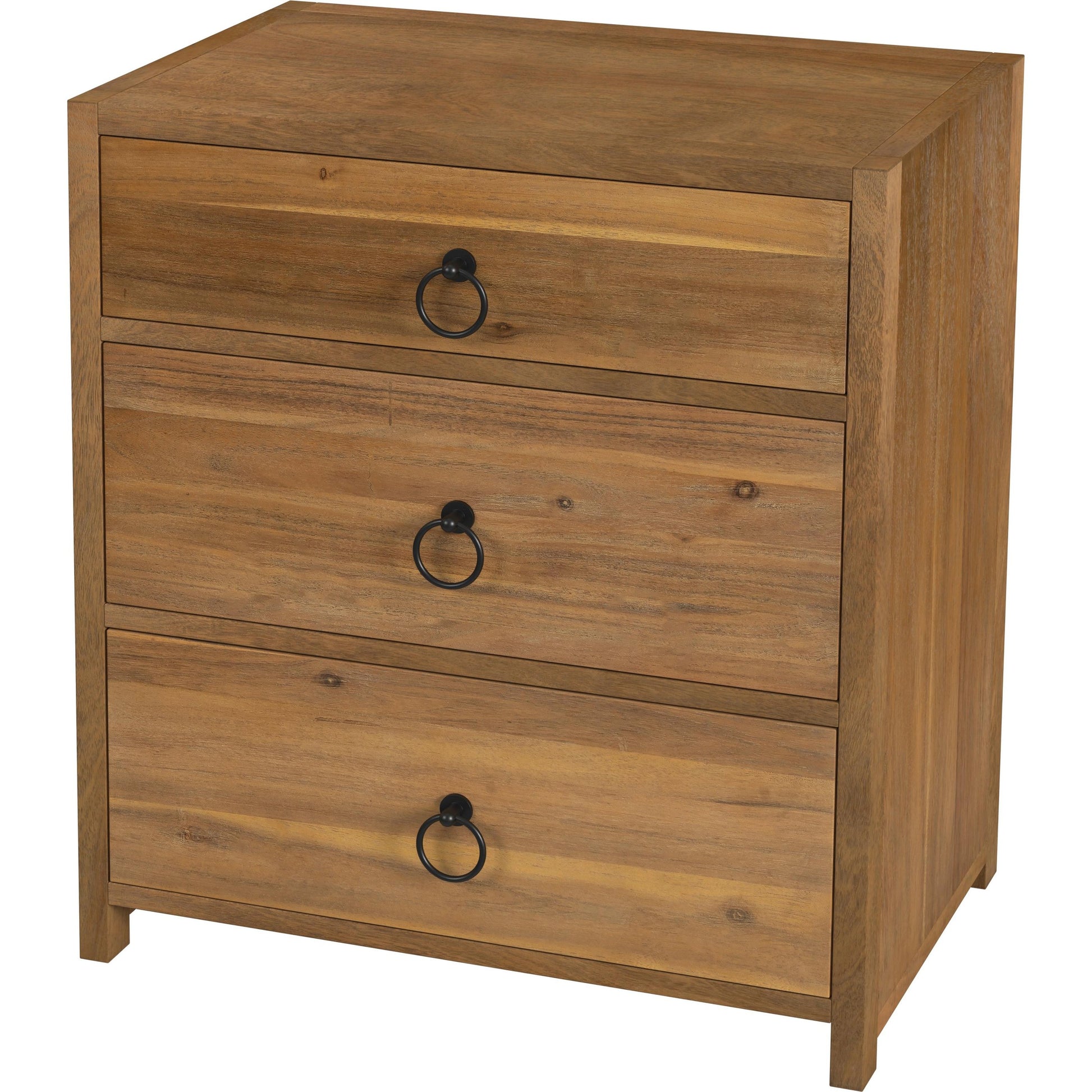Lark 3 Drawer Nightstand by Butler Specialty Company. Made from acacia wood, mdf, acacia veneer in a modern style.