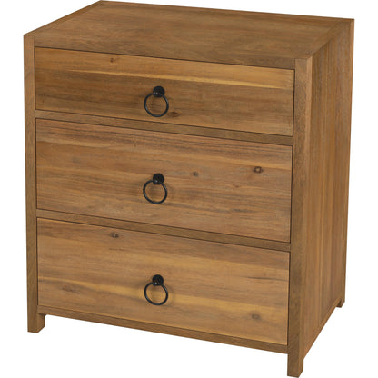 Lark 3 Drawer Nightstand by Butler Specialty Company. Made from acacia wood, mdf, acacia veneer in a modern style.