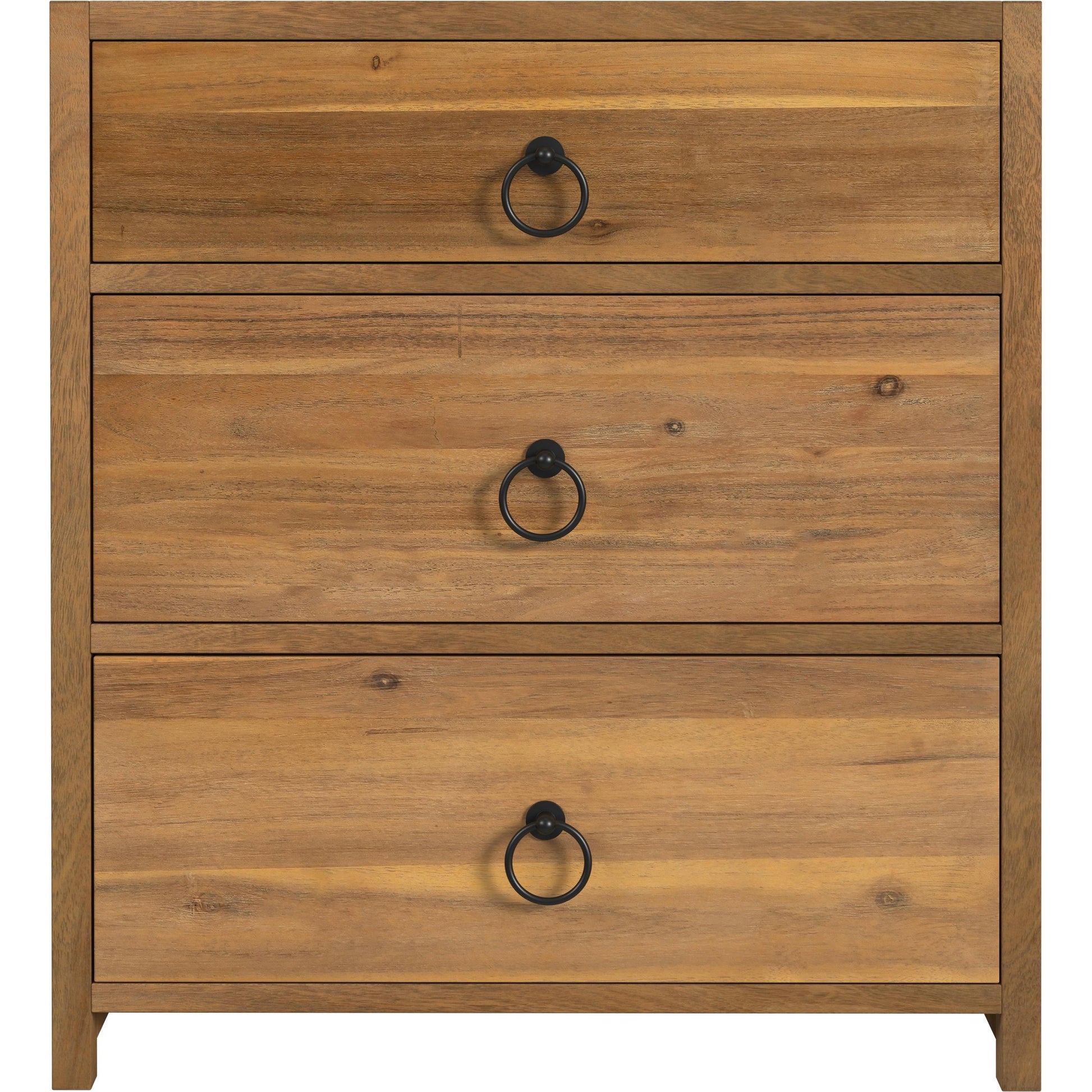 Lark 3 Drawer Nightstand by Butler Specialty Company. Made from acacia wood, mdf, acacia veneer in a modern style.