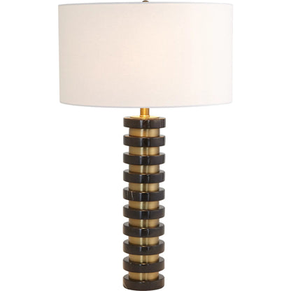 Marble Stack Lamp by Global Views. Made from unique in a transitional style.