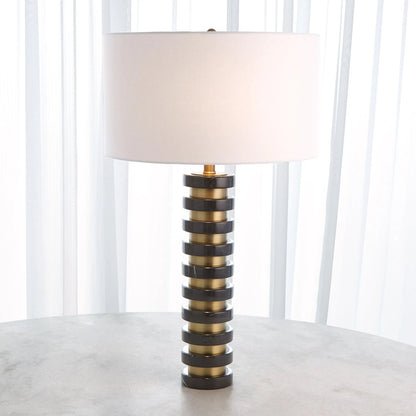 Marble Stack Lamp by Global Views. Made from unique in a transitional style.
