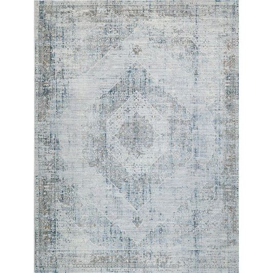 The Met X Exquisite Rugs Vintage Looms Rug by Exquisite Rugs in beige, blue. Made from polyester in a unique style.
