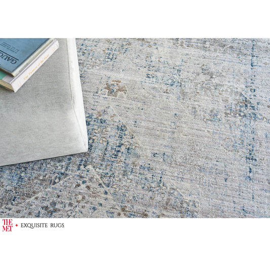 The Met X Exquisite Rugs Vintage Looms Rug by Exquisite Rugs in beige, blue. Made from polyester in a unique style.