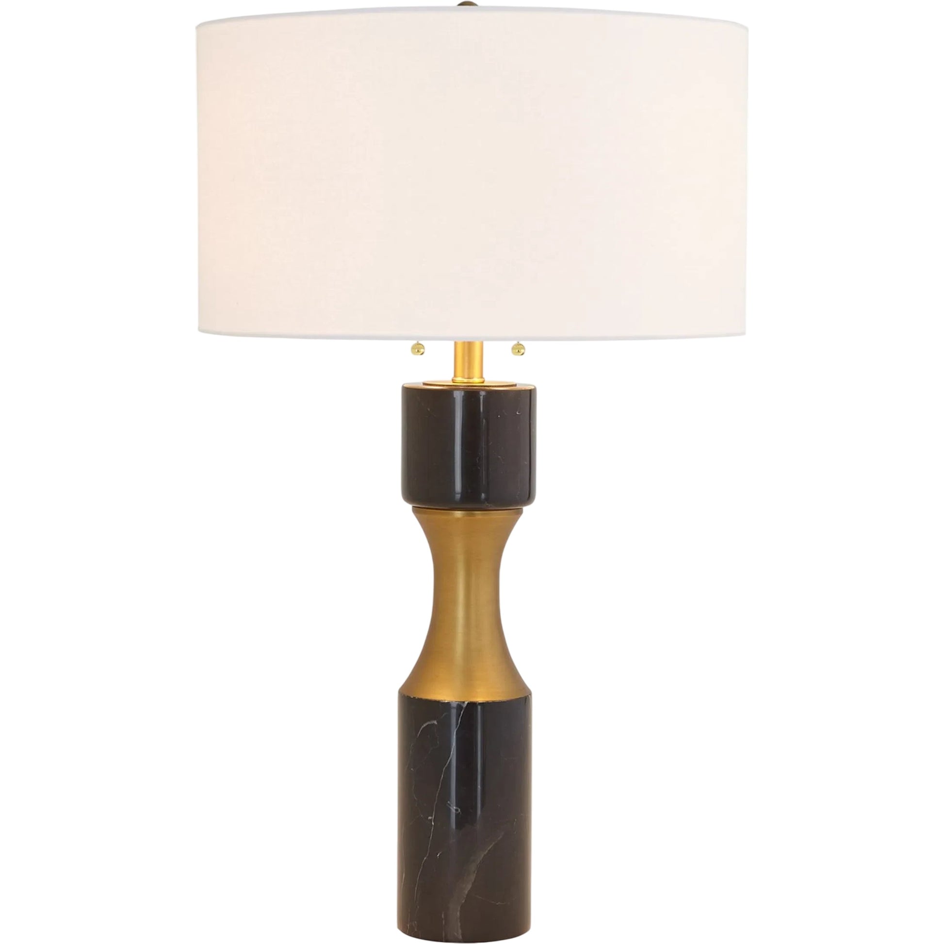 Marble Cinch Lamp by Global Views. Made from marble, brass in a transitional style.