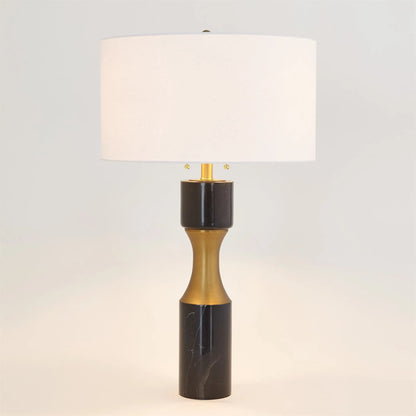 Marble Cinch Lamp by Global Views. Made from marble, brass in a transitional style.