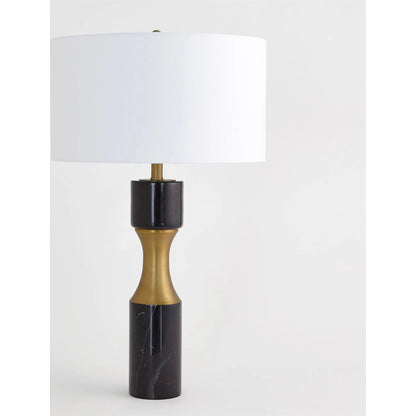 Marble Cinch Lamp by Global Views. Made from marble, brass in a transitional style.