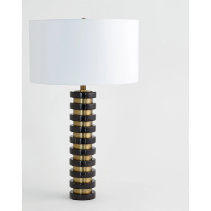 Marble Stack Lamp by Global Views. Made from unique in a transitional style.