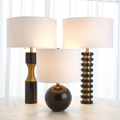 Marble Stack Lamp by Global Views. Made from unique in a transitional style.