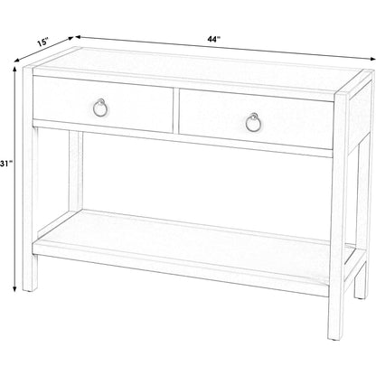 Lark 44" Console Table by Butler Specialty Company. Made from mdf: 55%, acacia solids: 45%, acacia veneers: 5% in a modern style.