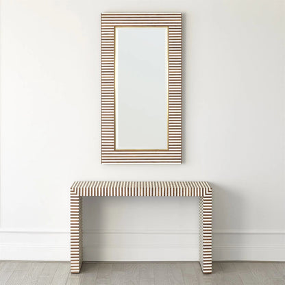 Sienna Mirror by Global Views in natural, bone and walnut. Made from unique in a eclectic & global style.