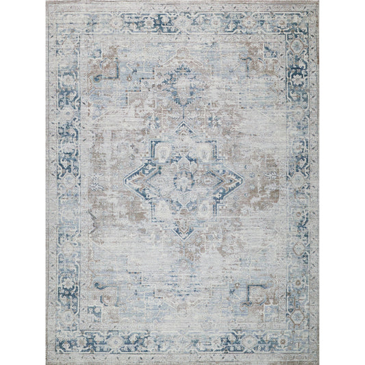 The Met X Exquisite Rugs Vintage Looms 5676 Rug by Exquisite Rugs in rust, navy. Made from polyester in a unique style.