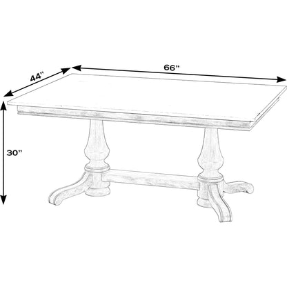 Danielle Dining Table by Butler Specialty Company in sandalwood beige. Made from marble, mahogany wood, plywood in a traditional style.