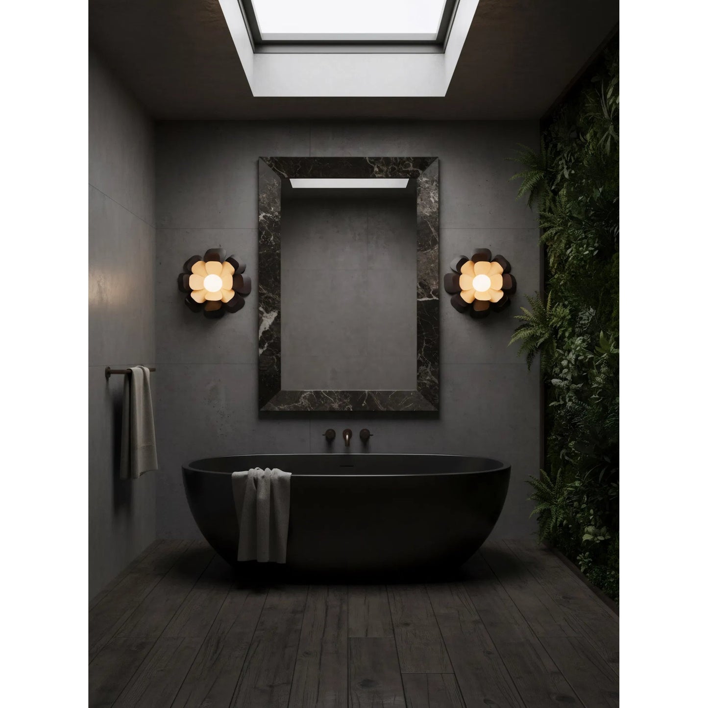 003 SI-2536913 | Lifestyle | Botanic Panic 1 Light Wall or Ceiling Flush Mount by Varaluz in bronze, brown. Made from steel in a unique style.