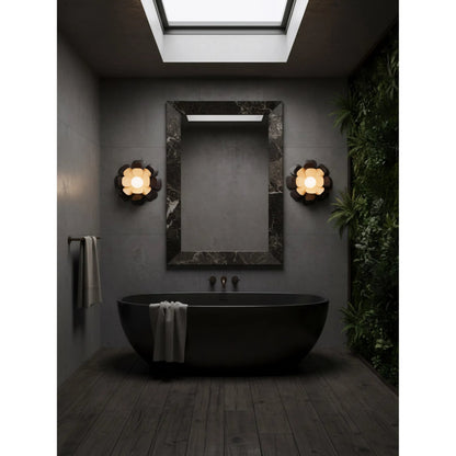 Botanic Panic 1 Light Wall or Ceiling Flush Mount by Varaluz in bronze, brown. Made from steel in a unique style.