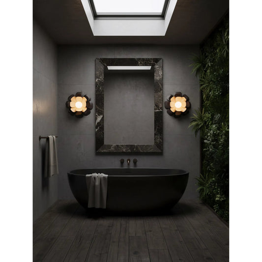 Botanic Panic 1 Light Wall or Ceiling Flush Mount by Varaluz in bronze, brown. Made from steel in a unique style.