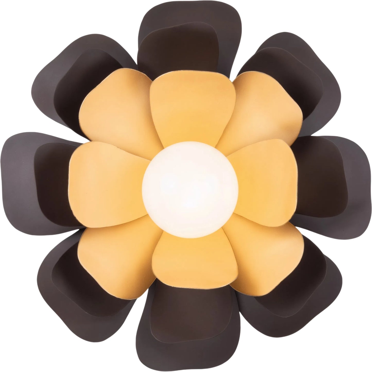 000 SI-2536913 | Primary Silo | Botanic Panic 1 Light Wall or Ceiling Flush Mount by Varaluz in bronze, brown. Made from steel in a unique style.