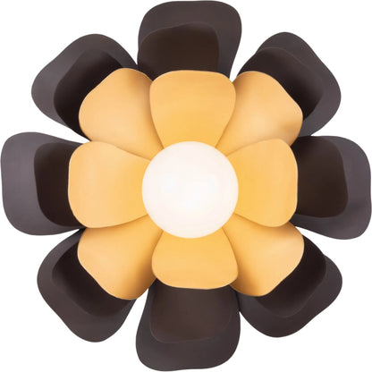 Botanic Panic 1 Light Wall or Ceiling Flush Mount by Varaluz in bronze, brown. Made from steel in a unique style.