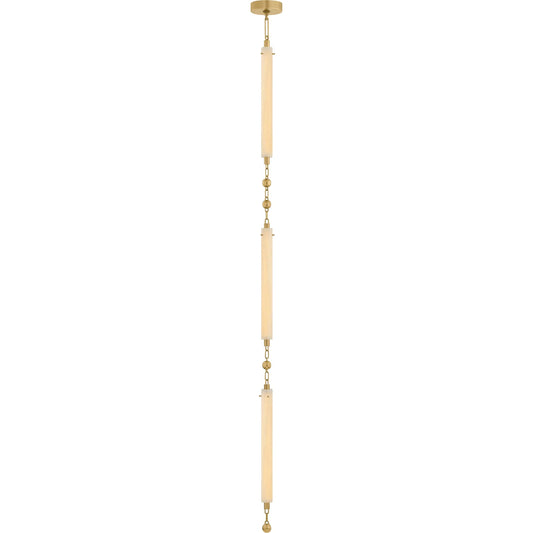 Parigi Pendant by Corbett in vintage brass. Made from steel in a unique style.