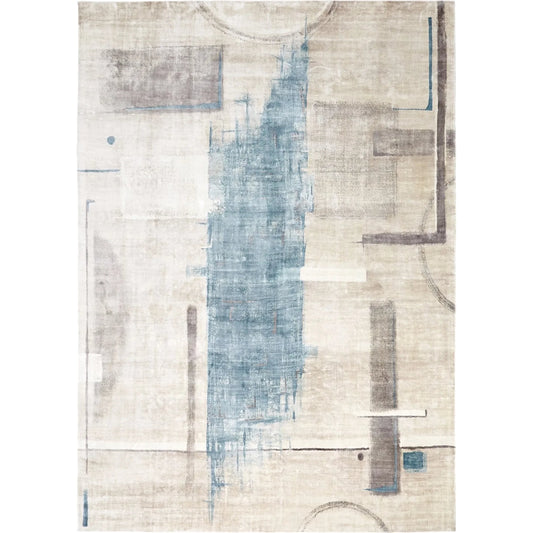 Art Rug by Global Views. Made from bamboo silk, backing material: cotton, 100% viscose in a unique style.