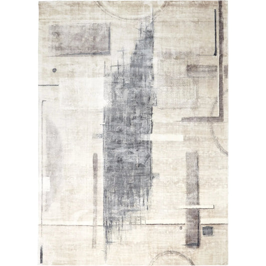 Art Rug by Global Views. Made from bamboo silk, backing material: cotton, 100% viscose in a unique style.