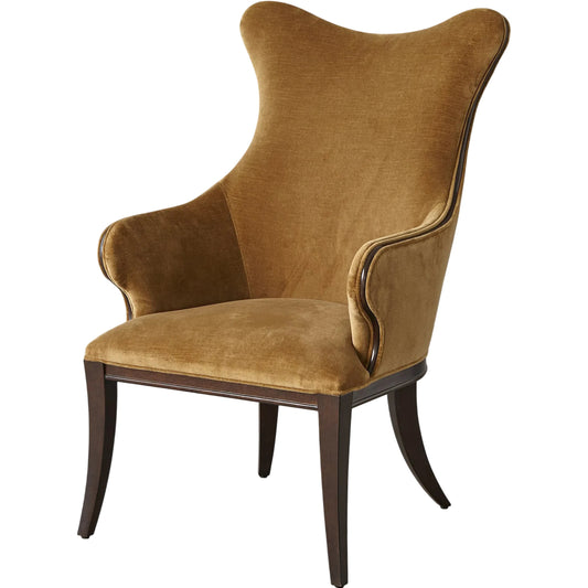 Evelyn Chair by Global Views. Made from rubber, 100% cotton, 50, 000 double rubs (wyzenbeek scale) in a unique style.